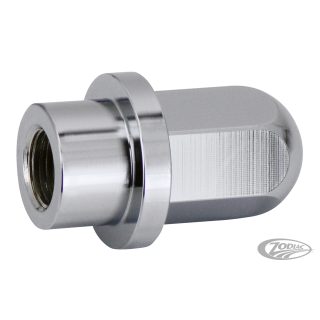 Chrome wheel axle nut f/side mount plate