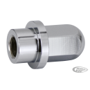 Chrome wheel axle nut f/side mount plate