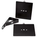 Blk Short bracket license plate 3/4" axl
