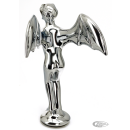 GZP Chr standing winged skull ornament