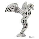 GZP Chr standing winged skull ornament
