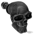GZP Black license plate skull ornament