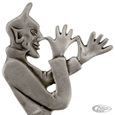 Devil license plate topper