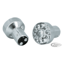 GZP 10pck LED bulb 12V BAY15D clear dual