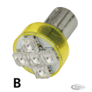 GZP SINGLE COMPACT LED BULB RED BA15S