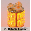 GZP 360 DEGREE 13 X LED BULB AMBER BA15S
