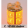 GZP 360 DEGREE 13 X LED BULB AMBER BA15S