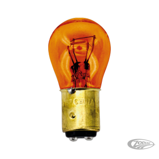 GZP Amber glass bulb BAY15D 1157 socket