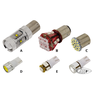 GZP Synapse 2LED red wedge style bulb