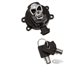 GZP Blk skull ignition switch Softail 11-17