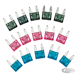 GZP 5pck Mini Led detector fuse Blue 15A