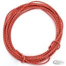 red cotton wire w/black tracer 25ft
