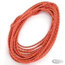 cotton wire, red with yellow tracer, 25
