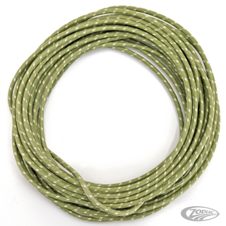 green cotton wire w/white tracer 25ft