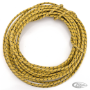 Yellow cotton wire w/black tracer 25ft