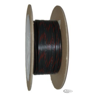 18-Gauge BLACK/RED STRIPE 100 Spool Pri