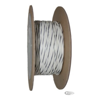 18-Gauge WHITE/BLACK STRIPE 100 Spool P