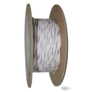 18-Gauge WHITE/VIOLET STRIPE 100 Spool