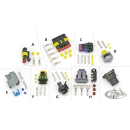 Fr&Rear O2 Sensor Conn,w/Terminals&Wire