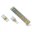 10pck Flat Plug connector 4-way double