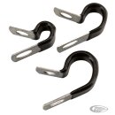 10Pck Vinyl coated cable clamps 3/8"