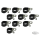 10Pck Vinyl coated cable clamps 3/8"