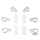 GZP 10pck Brake line/cable clip #38712-6