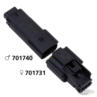 Molex 07Up 3-Position Male Black OEM7251