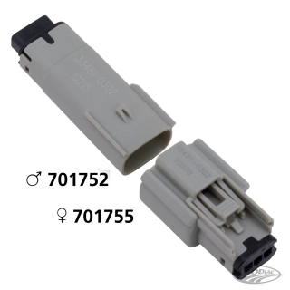 Molex 07Up 3-Position Male Gray OEM72513