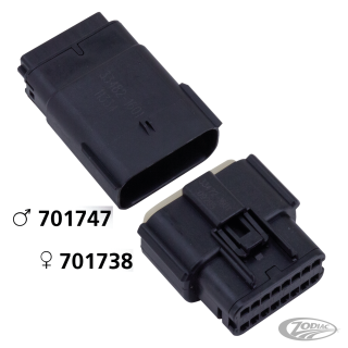Molex 07Up 16-Position Male Black OEM721