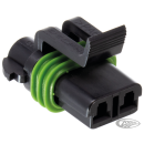 Delphi-Packard Weatherpack, 2-Wire Femal