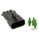 Delphi-Packard Weatherpack, 3-Wire Male