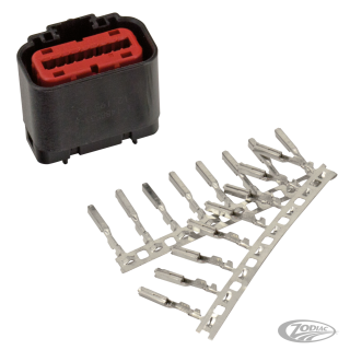18-Pos Female Conn w/ terminals ECM Con