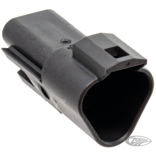 3 Pole black pin housing