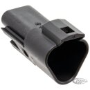 3 Pole black pin housing