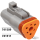 3 Pole grey socket housing