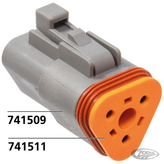 Wedge for 3 pole socket housing