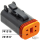 4 Pole black socket housing