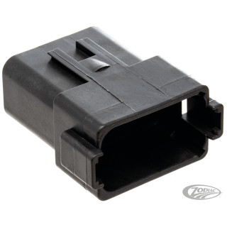 12 Pole black pin housing