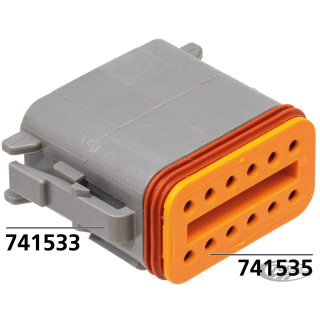 Wedge for 12 pole socket housing