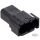 DTM 8-Pos Blk Recept w/ Terminals & Wedg
