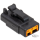 DTM 3-Pos Blk Plug w/ Terminals & Wedge