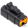 DTM 4-Pos Blk Plug w/ Terminals & Wedge
