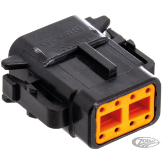 DTM 8-Pos Blk Plug w/ Terminals & Wedge