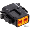 DTM 8-Pos Blk Plug w/ Terminals & Wedge