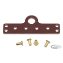Plate horn terminal with rivets