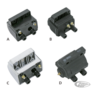 Ignition coil molded black 4 Ohm