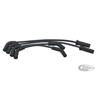 Plug wires ST18-up BLACK W/BLUE TRACE