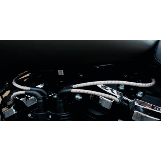 Plug wires ST18-up GREY W/BRWN TRACE