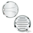 GZP Chrome billet timer cover Crested 2-